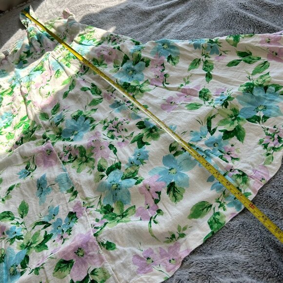 Old Navy Dress Sz 2XL Floral Linen Blend Bloomcore Boho Romantic Coquette 17770 - Picture 10 of 11